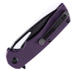 KANSEPT Kryo FlipperBlade Purple G10 Handle(Black Coating D2 Blade) with Kim Ning Design-T1001B3 KANSEPT Kryo FlipperBlade Purple G10 Handle(Black Coating D2 Blade) with Kim Ning Design-T1001B3